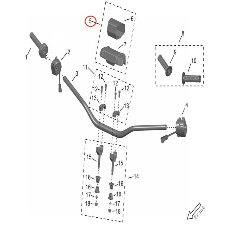 Handlebar Protector Pad and Cover (Storm/Ultra Bee) - Image 3